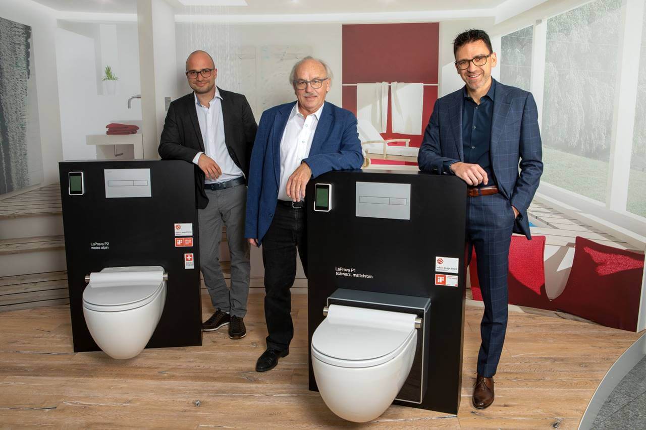 Emanuel Bürki, Geschäftsführer von LaPreva, Peter Maurer, CEO Closemo und Dieter Marxer, VR-Präsident LaPreva. (Bild: LaPreva)